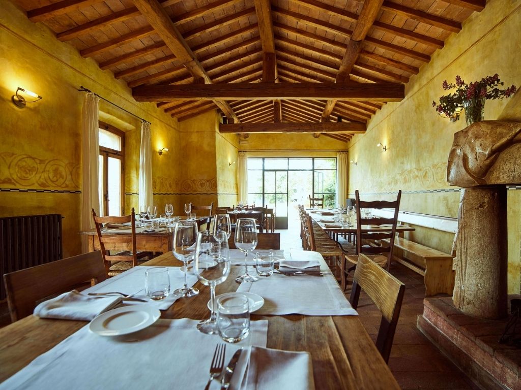 Podere Il Casale farm to table sustainable restaurant